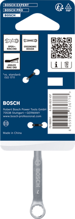 Kunci kombinasi Bosch 7 mm krom vanadium.